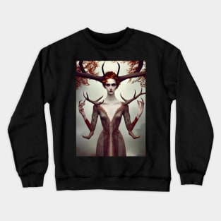 The Goddess of the Cervidae Crewneck Sweatshirt